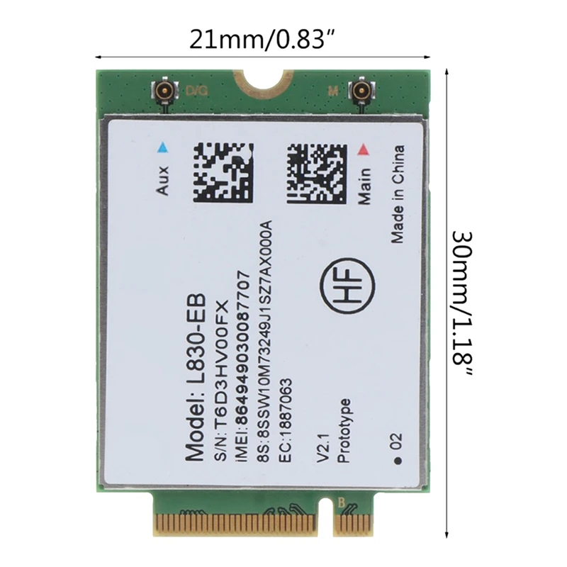 L830-EB 4G 내장 모듈, 다기능 단일 모듈, 레노버 X280, X380, S1, P52s, T580, T480, L580 용