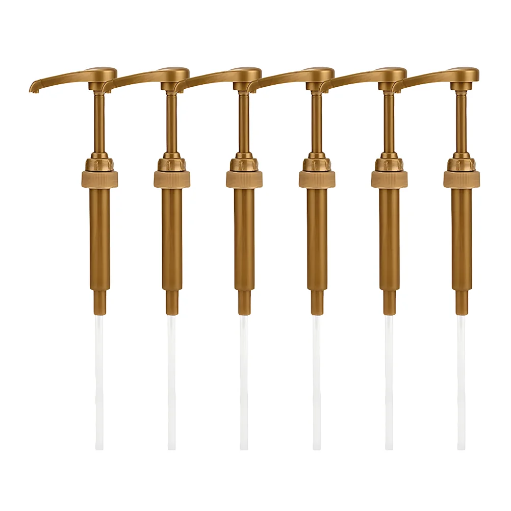 

4/6Pcs Universal Jam Syrup Press Pump Head Dispenser Coffee Syrup Pump Drink Flavoring Syrups Pump Syrup Bottle Pump Lotion Pump