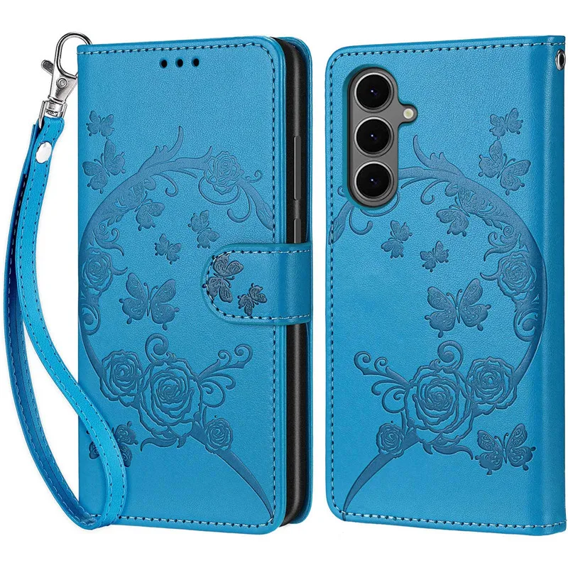 Luxury Leather Flip Wallet Case - Shockproof Design with Pattern Etui
