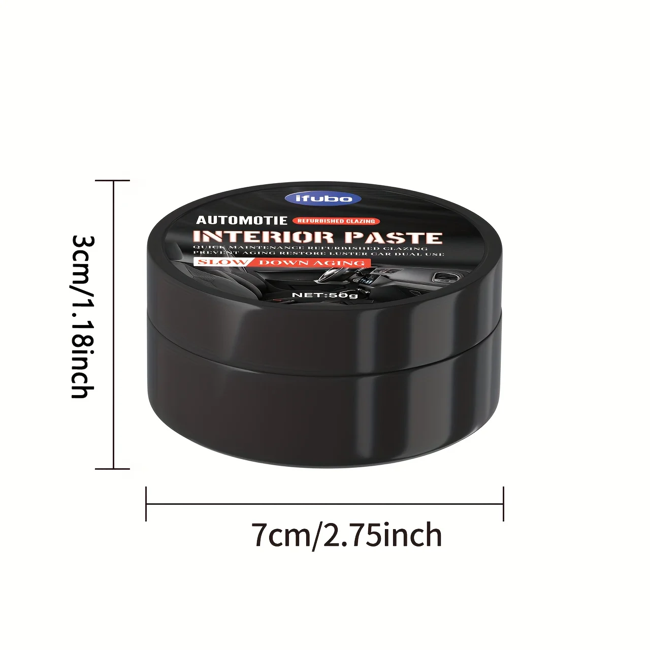 Leather cream for car interior care, non-greasy, suitable for sofas, car seats and handbag restoration 6