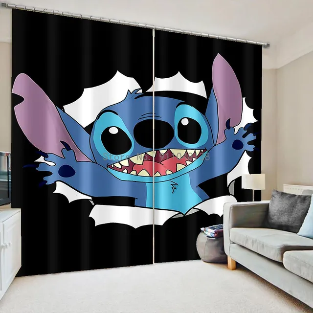 QROXY Ensemble De Rideaux Occultants Lilo & Stitch pour Chambre à Coucher  Rideaux De Point d'impression 3D pour Chambre d'enfants Panneau Rideau  Opaque pour Salon (220x215cm(BxH)/ 110x215cmx2,9) : : Cuisine et  Maison