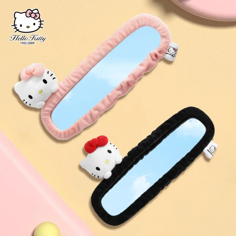 KawaiiSanrioHelloKittyCartoonCarRearviewMirrorCoverCuteAuto
