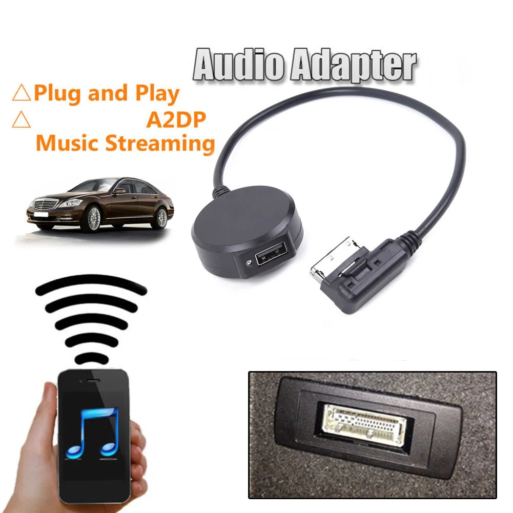 

Bluetooth- 5.0 Aux Adapter Cable Audio IN Media Interface MMI Fit For Mercedes- C-CLASS E-CLASS W212/CLS/S212/C207 Car Accessory