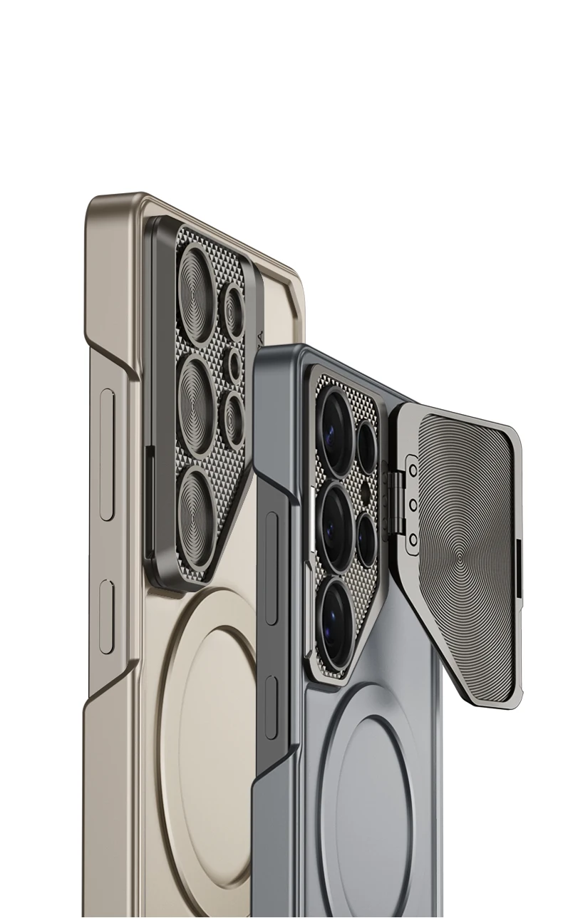 For Magsafe Wireless Charging Case For Samsung Galaxy S25 S24 Ultra Metals Lens