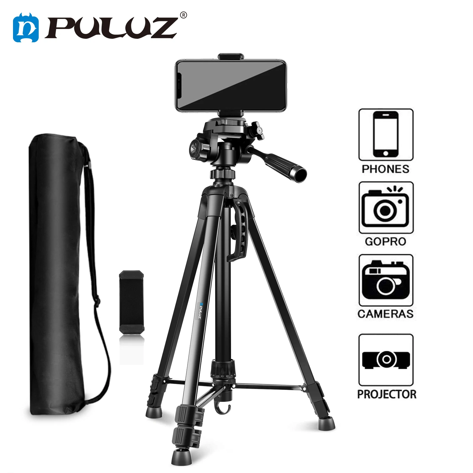 Puluz Professional Portable Travel Aluminium Camera Tripod