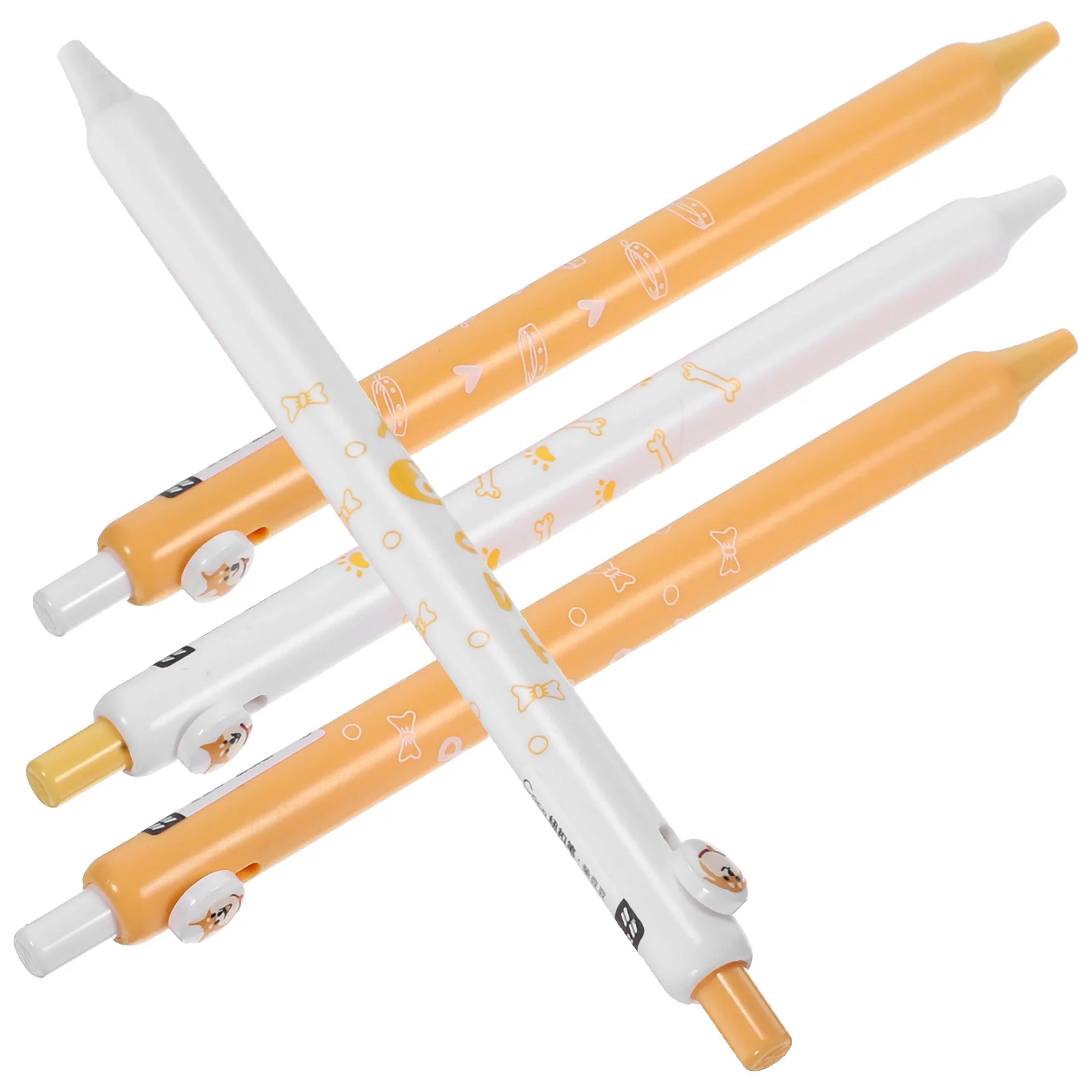 

Novelty Cute Ink Penss 4Pcs Black Ink Writing Pen Set 0.5Mm Plastic Creative Gel Pens Office School Children Gift