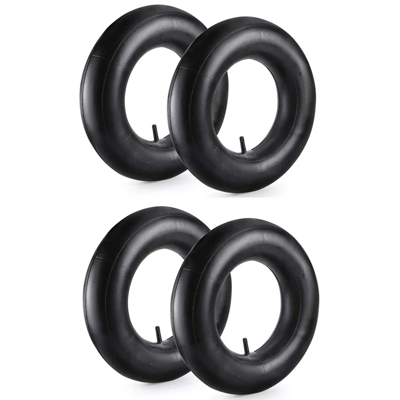 

4Pcs 4.80/4.00-8 Inch Tire Inner Tubes For Heavy Duty Cart,Like Hand Trucks, Garden Carts,Mowers And More