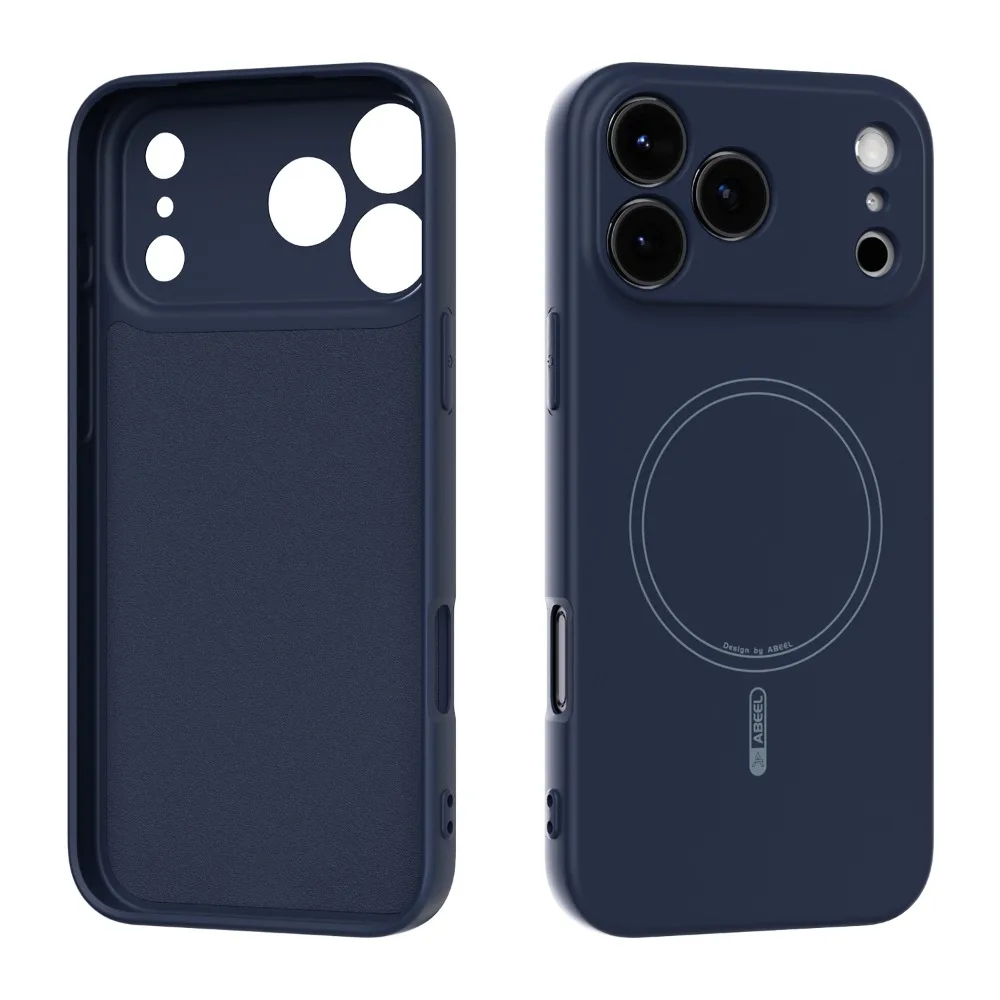 غلاف حماية سيليكون سائل مغناطيسي متوافق مع Magsafe...