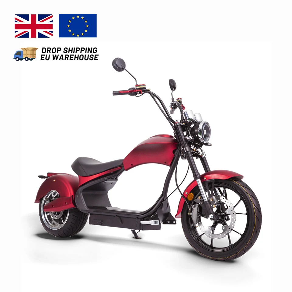 

DOT USA Europe Canada Warehouse 75km/h 4000W Electric Scooters Wholesale Motorcycle EEC COC E Chopper 30AH Batteries