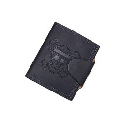 Sleek Vertical Men's Fashion Wallet with Card Slots and Coin Pocket (One Piece - H)