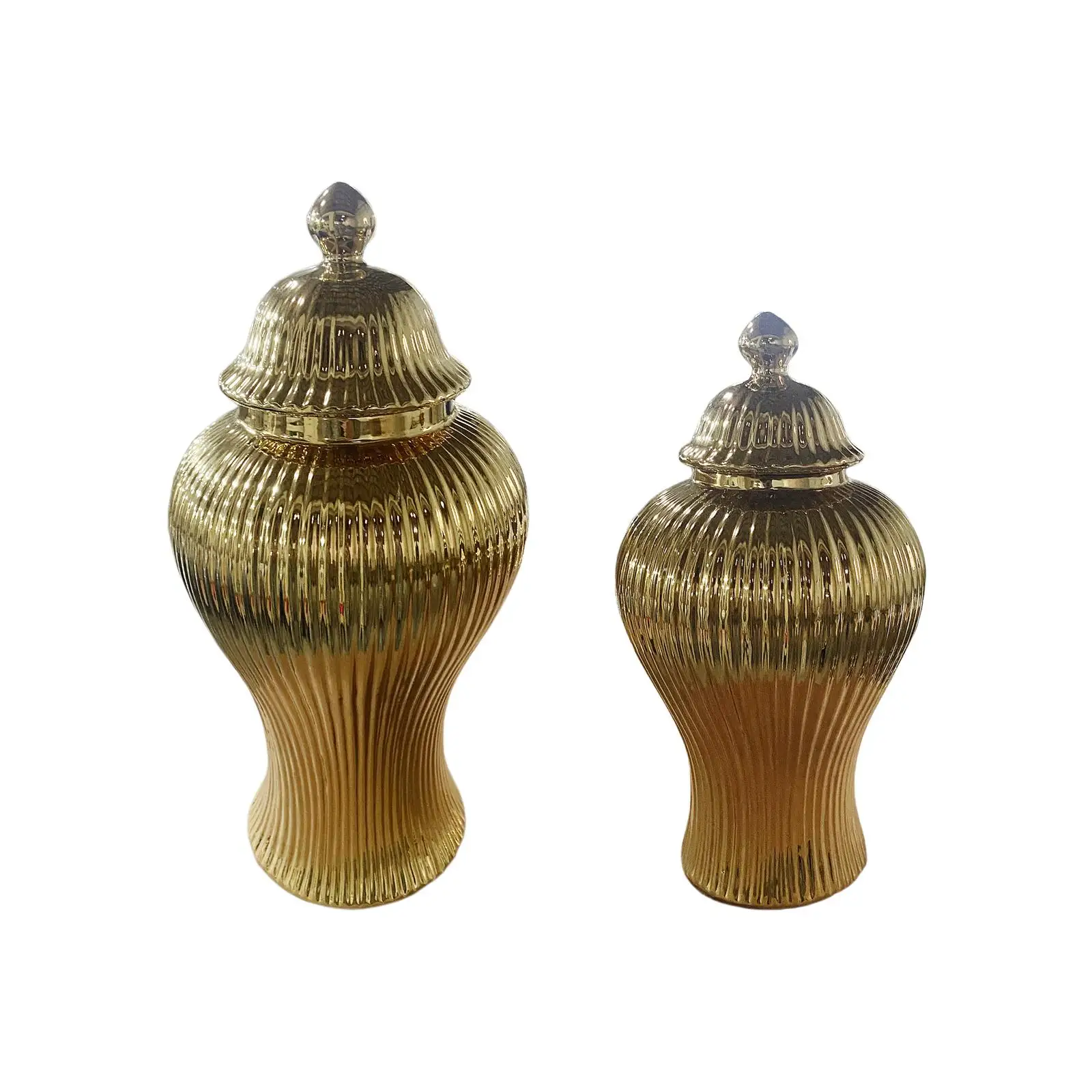 

Ceramic Ginger Jar Decorative Ceramic Flower Vase Handicraft Tea Canister Oriental Storage Jar for Office Bookshelf Home Decor