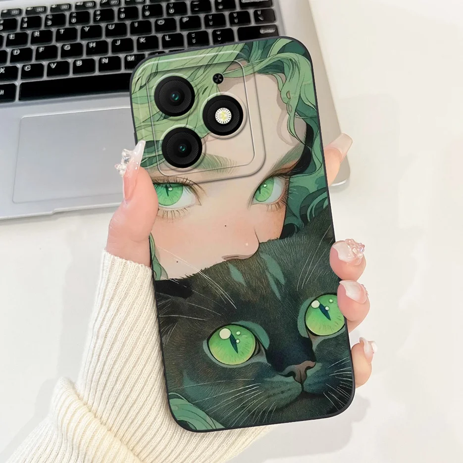 Cute Fashion Cartoon Soft TPU Phone Case - Stylish Protective Back Cover Bumper