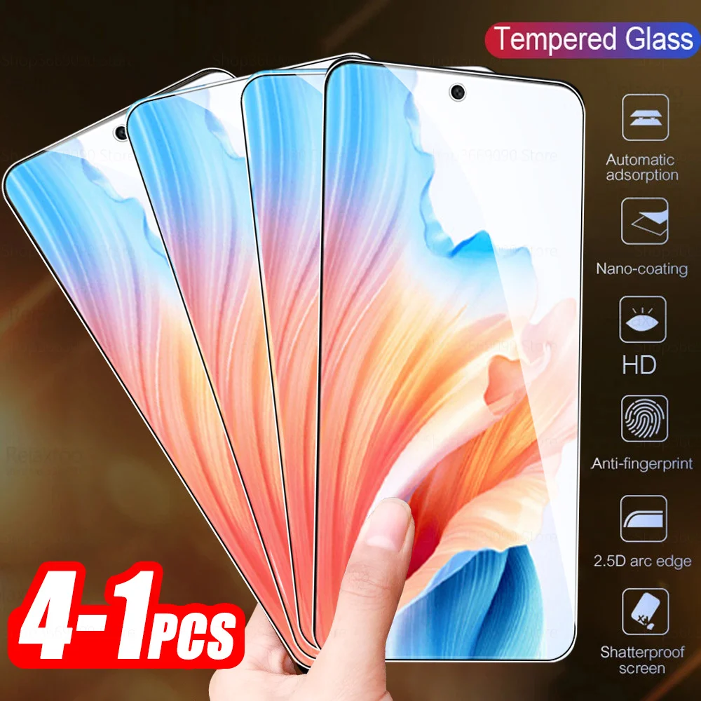 

1-4Pcs Full Cover Tempered Glass For Oppo A79 5G Screen Protector For Oppo A79 A 79 79A 6.72inch Armor Protective Film CPH2553