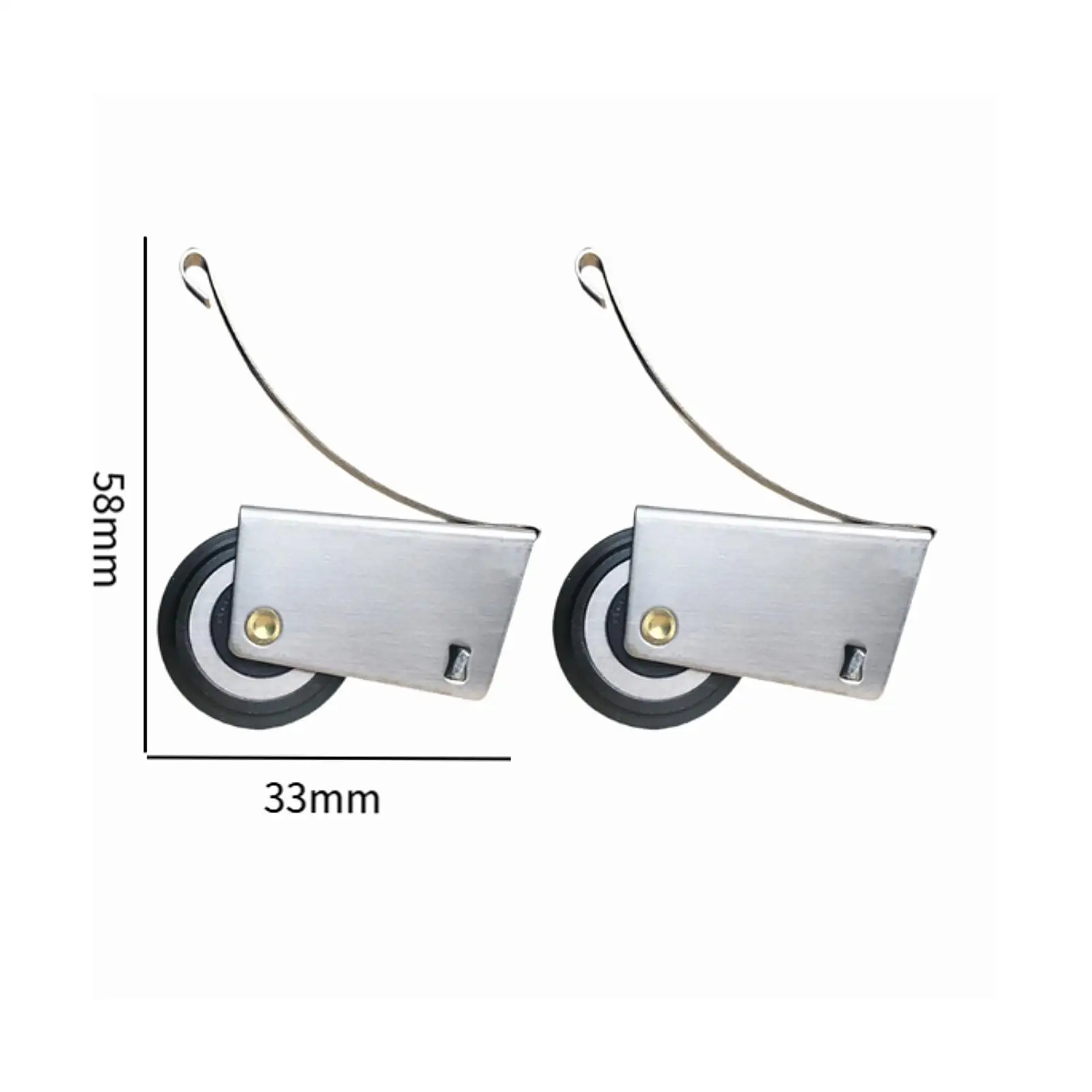 2 Pieces Track Pulley Walker Bearing Sliding Glass Door Rollers High Performance Door Track Roller Mute Cabinet Wheel