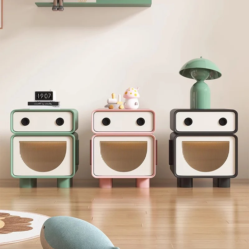 Kids Furniture Night Table Bedside Tables for Children Nightstands Cabinet Table Auxiliary White Designer Comodino Bed Room