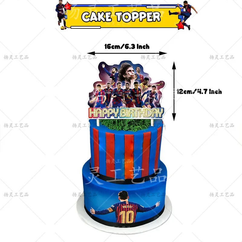 Football Club Barcelona Theme Birthday Party Balloons, Decoração de balão de látex, Bolo Suprimentos, Kid, Girl Gift, DIY