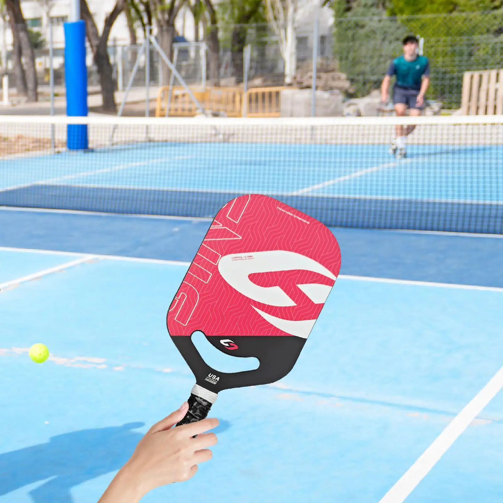 Pickleball Paddle with Carbon Fiber Surface Honeycomb Core for 