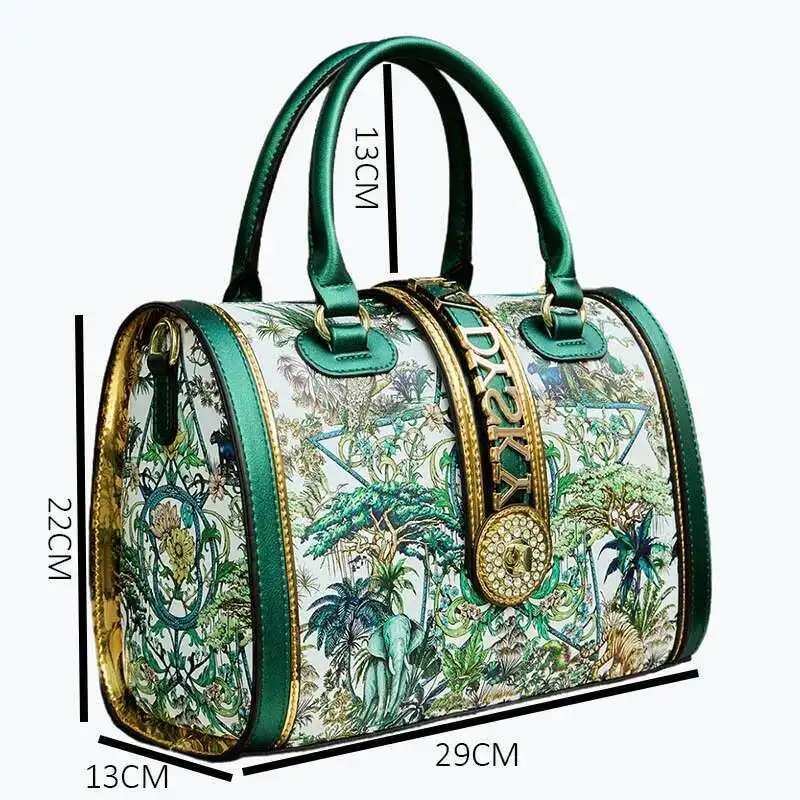 VM FASHION KISS new Top handle bag Jungle print - Image 2