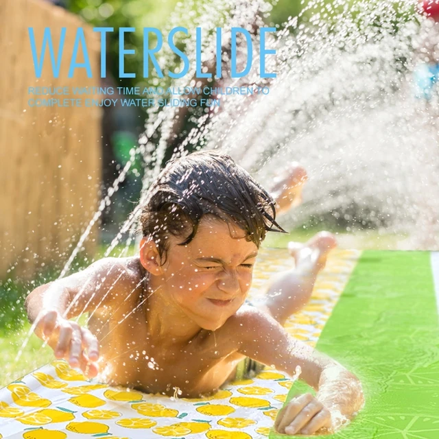 Spraying Water Slide Outdoor Water Play Sport Toy for Parents-Children with Bodyboard Durable PVC Water Toy Party Supply 3