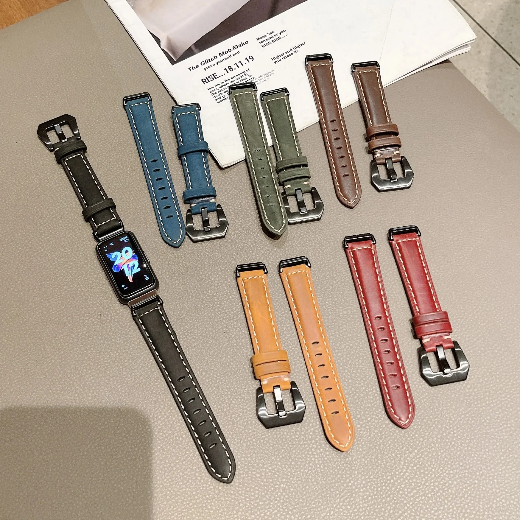 

Leather Strap for Huawei Watch Band 7 Sport Smart Bracelet Replacement for Huawei Band 7 Strap Belt Correa Accessories Wristband
