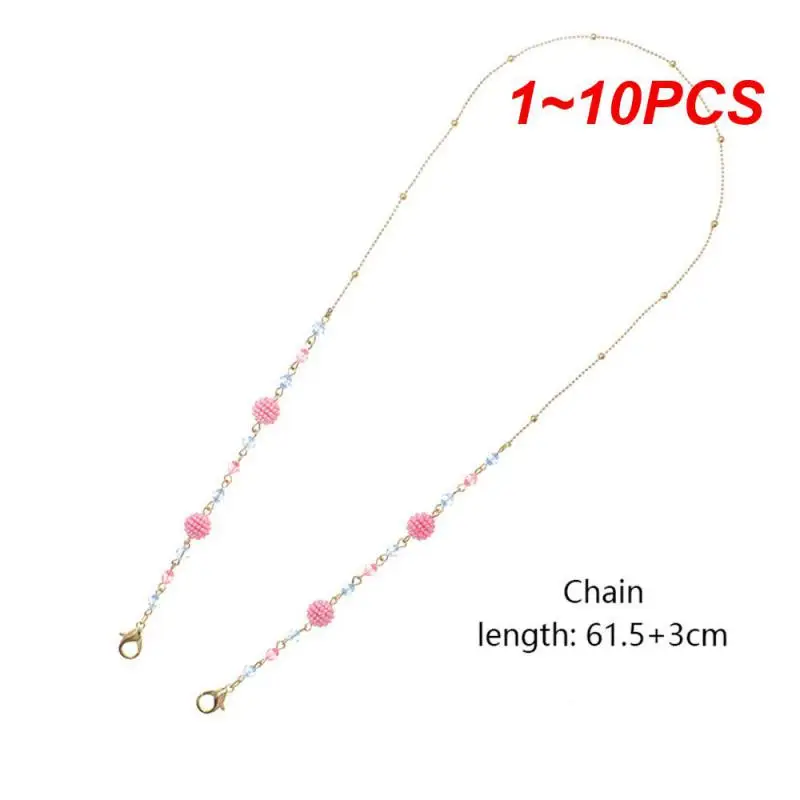 

1~10PCS Fashion Pearl Glasses Chain Women Men Eyeglass Cord Sunglasses Cord Prevent Loss Eyewear Holder Neck Lanyard Neck Strap