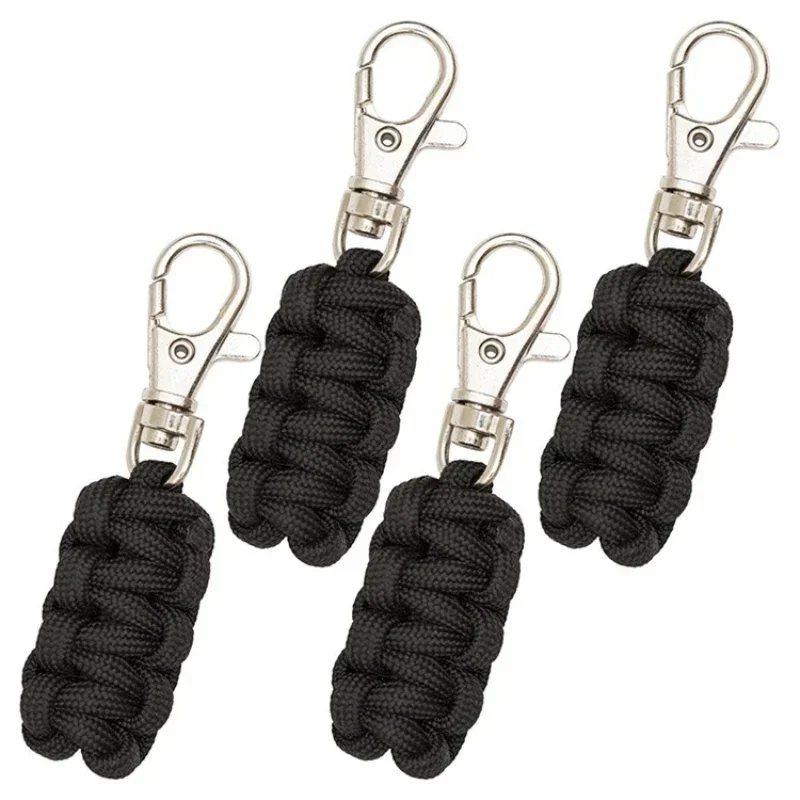 Creative Large Zipper Puller Sturdy Braided Rope Metal Lobster Clasp Zipper Pullers Suitcase Backpack Accessories
