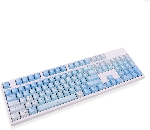 104 Keys Sunset Gradient Backlit Keycaps Thick PBT OEM Profile For Cherry MX Switches Of Mechanical Keyboard With Key Hot
