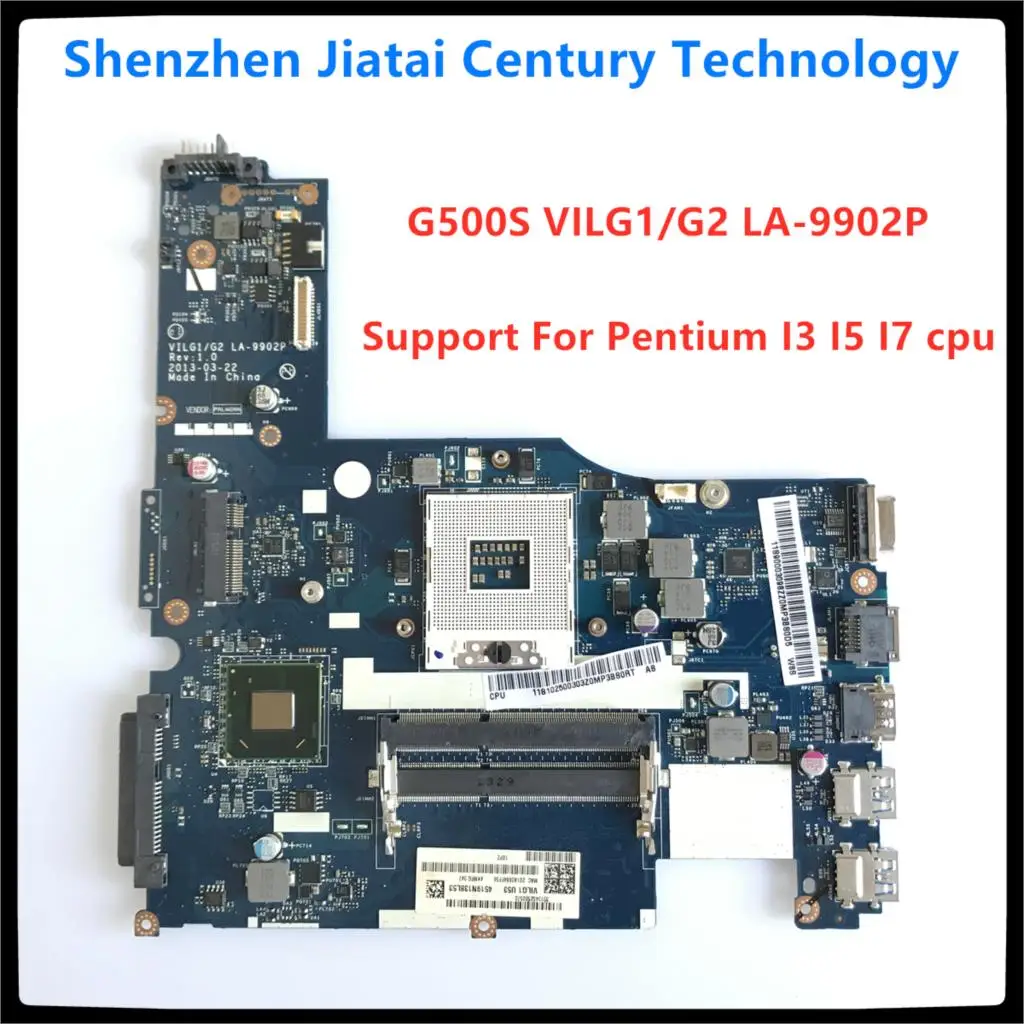 para Lenovo G500s Motherboard Vilg1 g2 La-9902p Hm76 Suporte Pentium i3 i5 i7 Cpu Ddr3 100 Trabalho de Teste