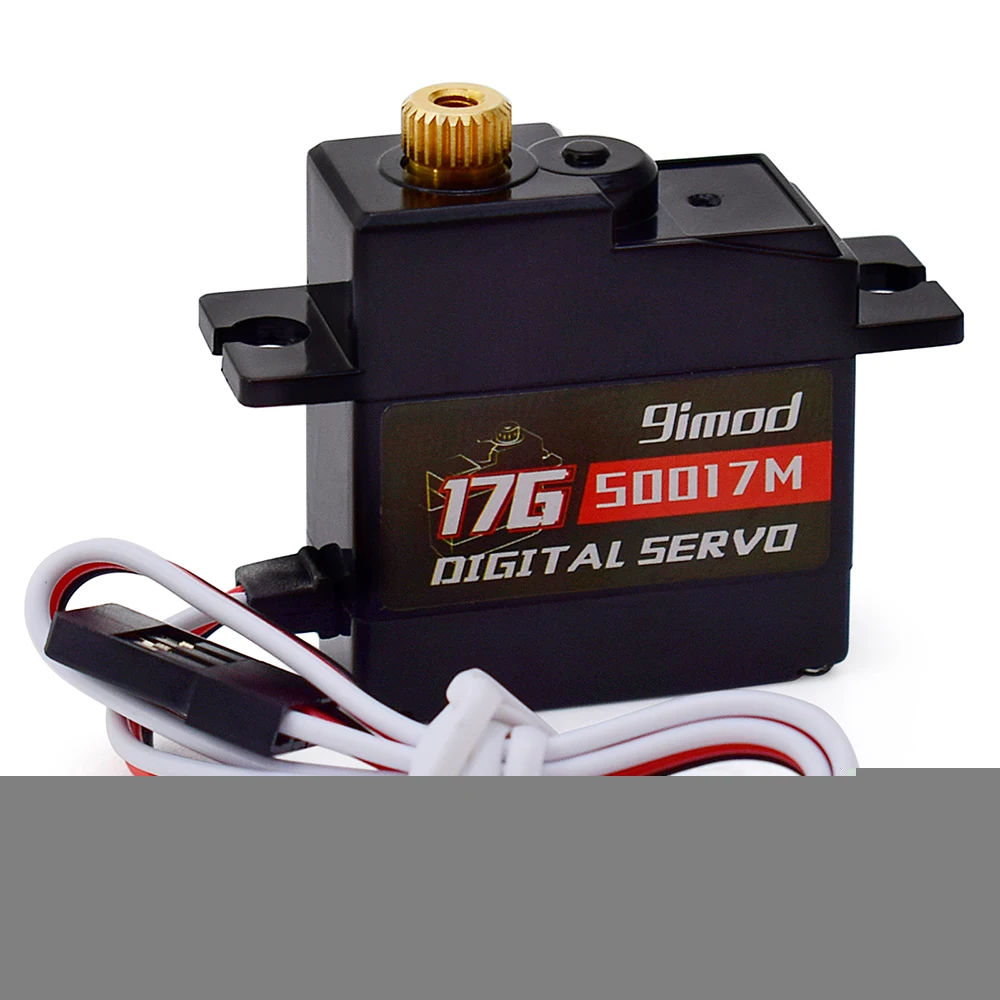 9imod Servo 9g 17g Digitaler Servomotor Hochgeschwindigkeitslenkung RC Servo Metal Gear Servo für 1/16 1/18 1/24 RC Auto Boot Hubschrauber – Detail 26