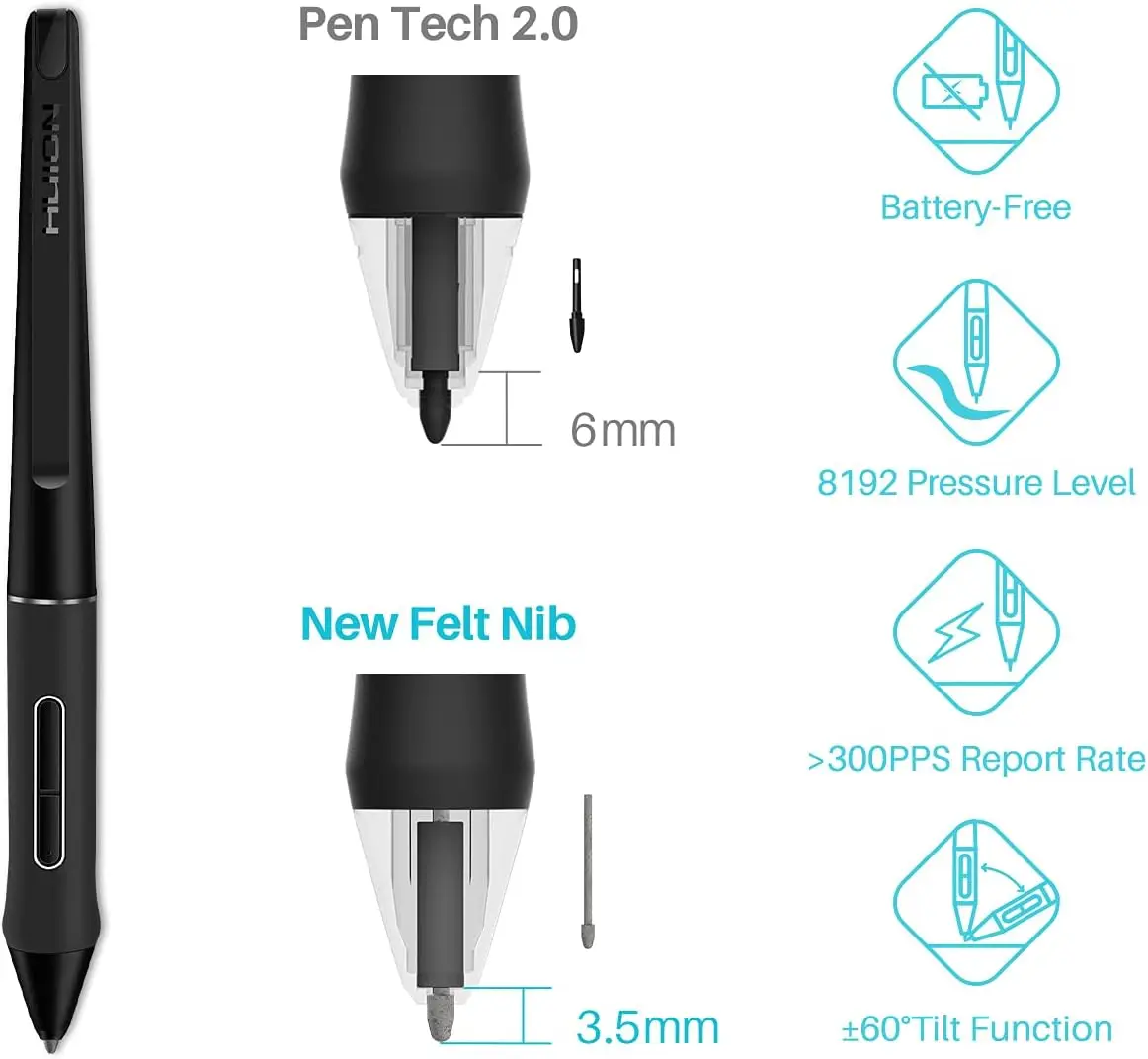 Рисунок 5 - Графический планшет HUION Kamvas Pro 24 4K UHD