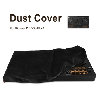 Copertura antipolvere per controller DJ Pioneer DDJ-FLX4 con fascia elastica, custodia protettiva morbida in peluche corto, copertura antipolvere riutilizzabile