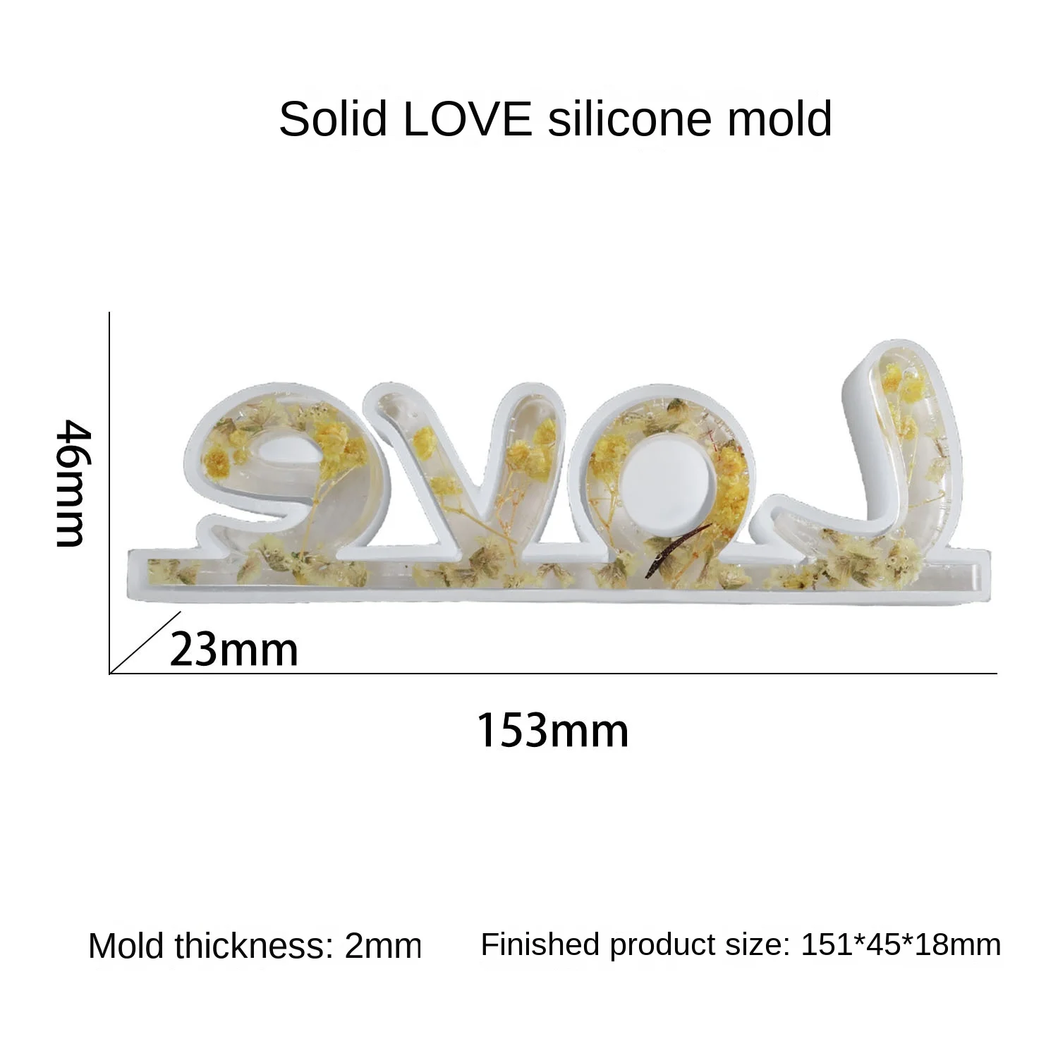 

Love kiss shaped three-dimensional silicone mold made of epoxy resin can be used for decorative items Valentine's Day gifts