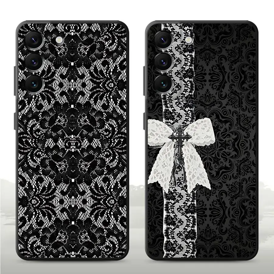 Elegant Black Sexy Lace Phone Case Cover