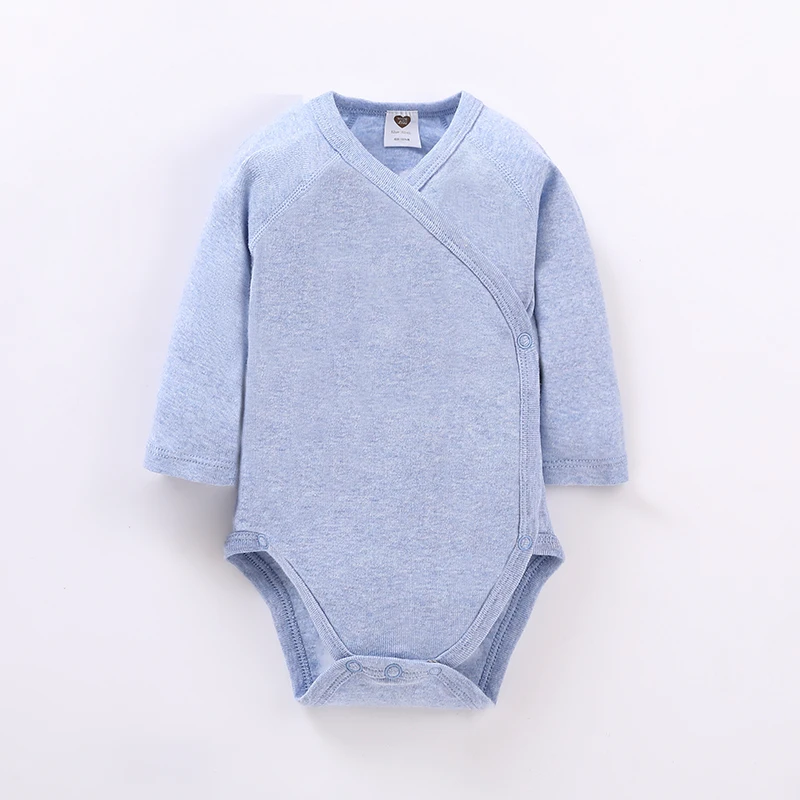 Baby Cotton Romper Newborn Overalls Side Opening for Boys and Girls
