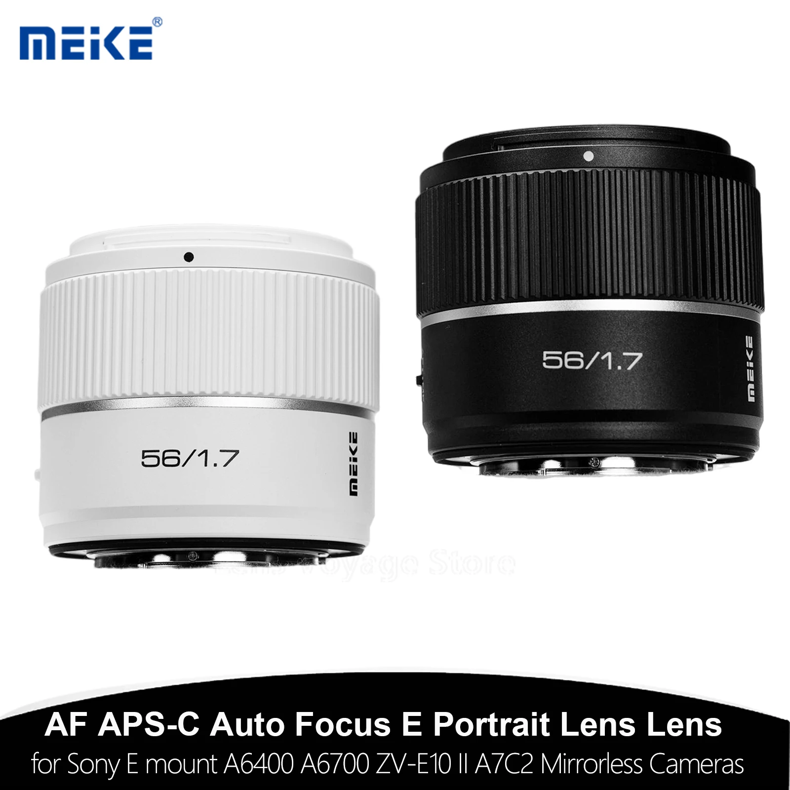 MEKE MEIKE 56mm f1.7 에어 APS-C 자동 초점 E 마운트 인물 사진 렌즈 (니콘 Z, ZF, ZFC,  E, A6400, A6700, ZVE10 II 호환)