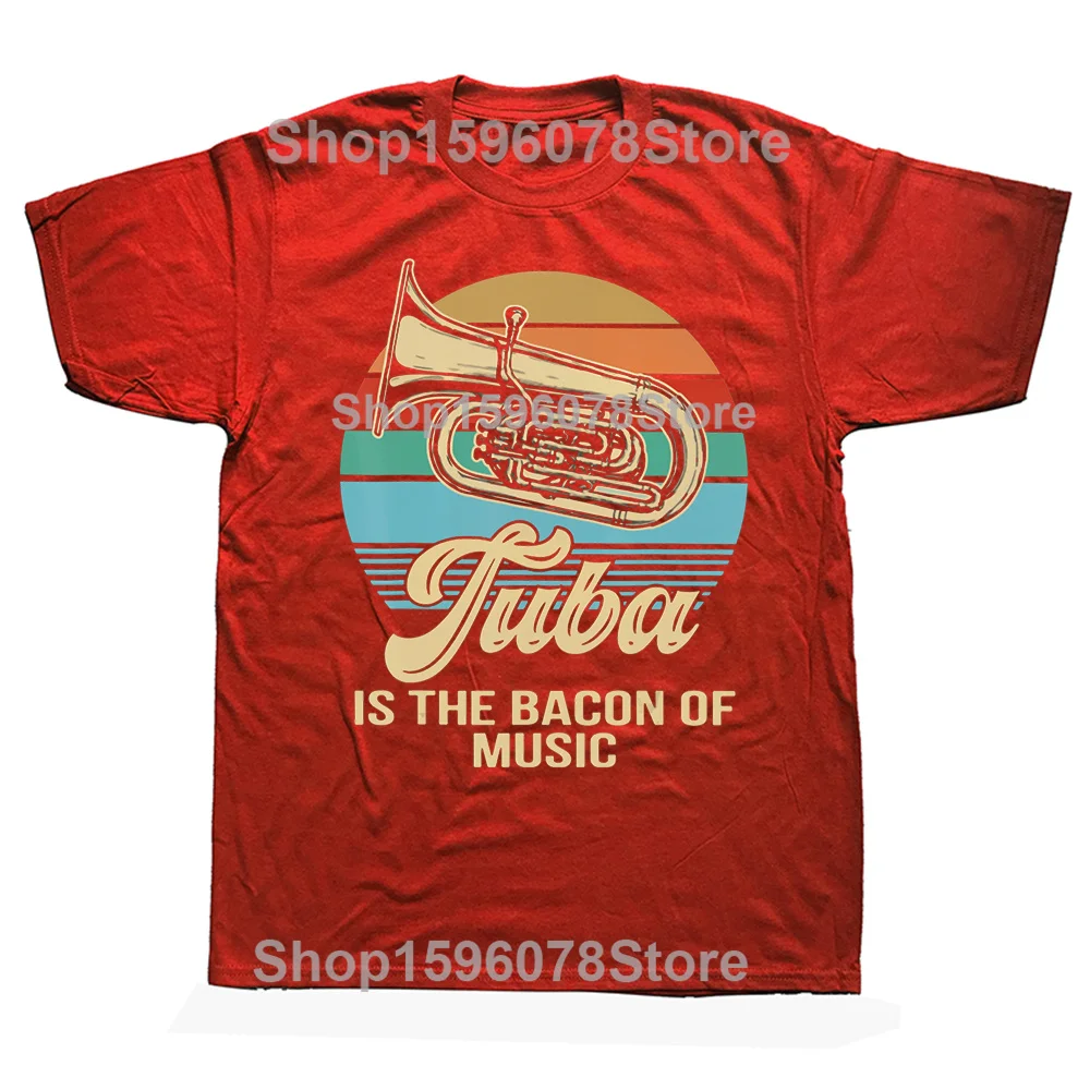 Funny Tuba Music Unisex Cotton Streetwear T-Shirt - Humor Loose Fit Short Sleeve