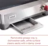 Gourmet Precision Electric Griddle, Indoor Grill, 200 sq. in, Nonstick Coating, Advanced Temperature Control, Stainless Steel, R 5