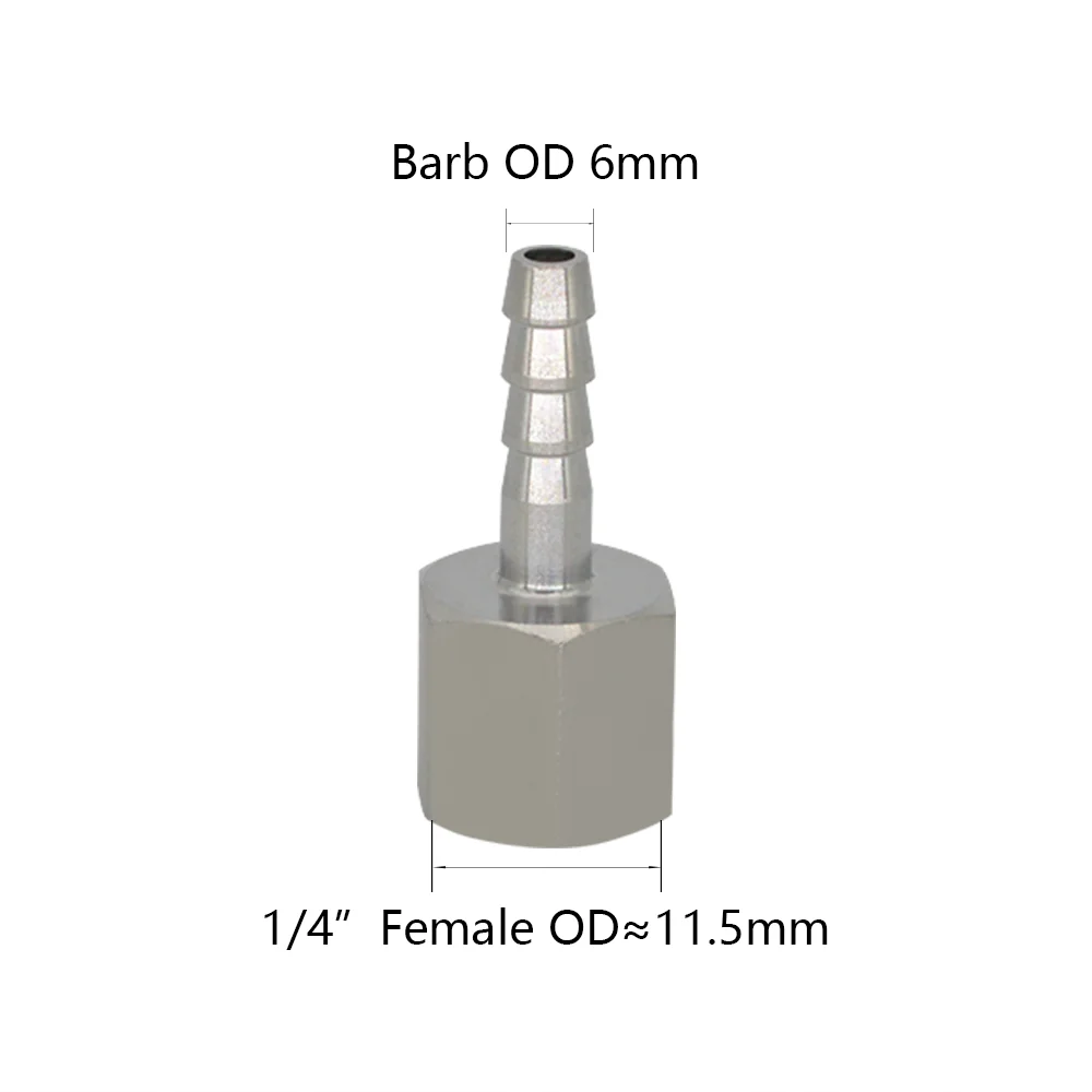 YQBS 304 Edelstahl BSP Gerade Schlauchanschlüsse mit Innengewinde, Rohrverbindungsstücke für Sanitärinstallationen – Detail 8