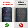 SOMMER TX03-434-4-XP Gate Remote Control 434.42MHz For SOMMER 4014 4022 TX02-434-2 Garage Door Remote Control 434MHz Gate Opener 3