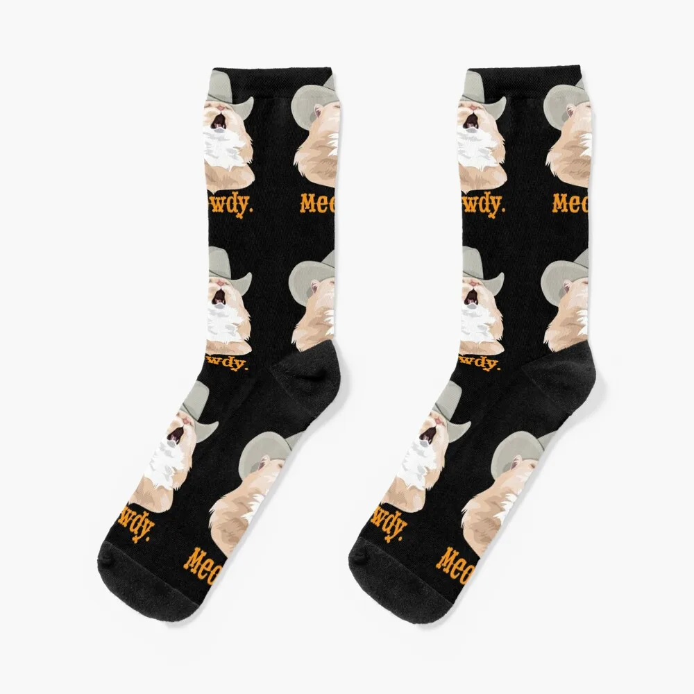 

Meowdy Singing Cat Wearing a Cowboy Hat Meme Socks Running socks Lots Toe sports socks anime socks Socks For Women Men's