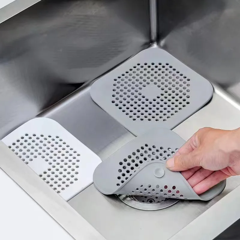 Sink Strainer Filter Bathroom Sink Filter Plastic Mesh Strainer Drain Hole Trap Waste Screen Kitchen Insulation Pads kitchen sink filter sink strainer sink filter kitchen sink strainer