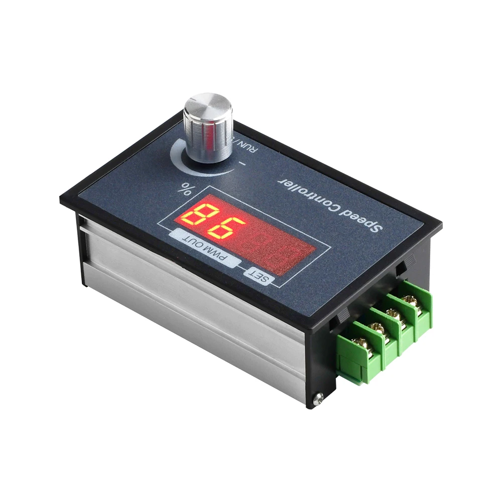 Digital PWM Motor Speed Controller – DC 6-60V, 30A, With Encoder Knob & Frequency Adjust