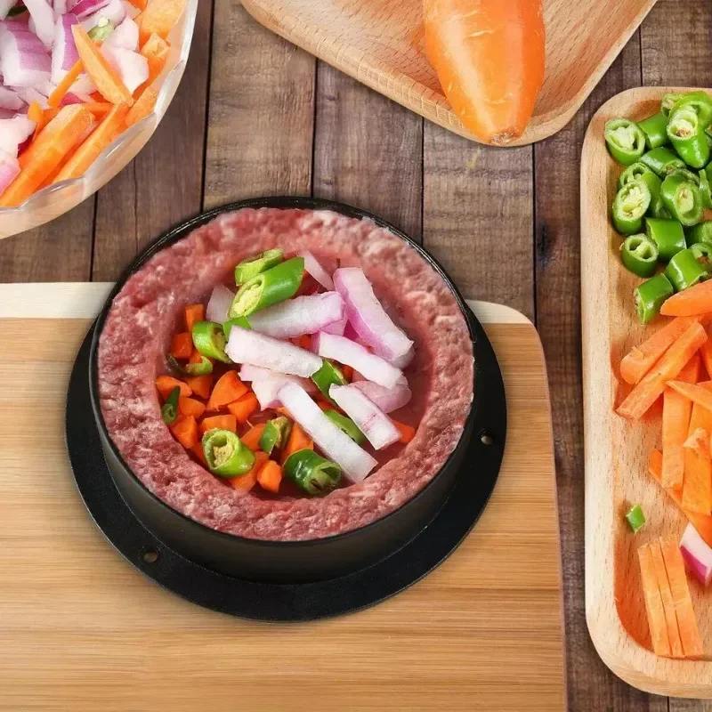 Burger Tools Nonstick Filler Press Patty Ring Molds Sausage Sliders Grill Kitchen Kit Essential Party Everyday Cooking Utensils