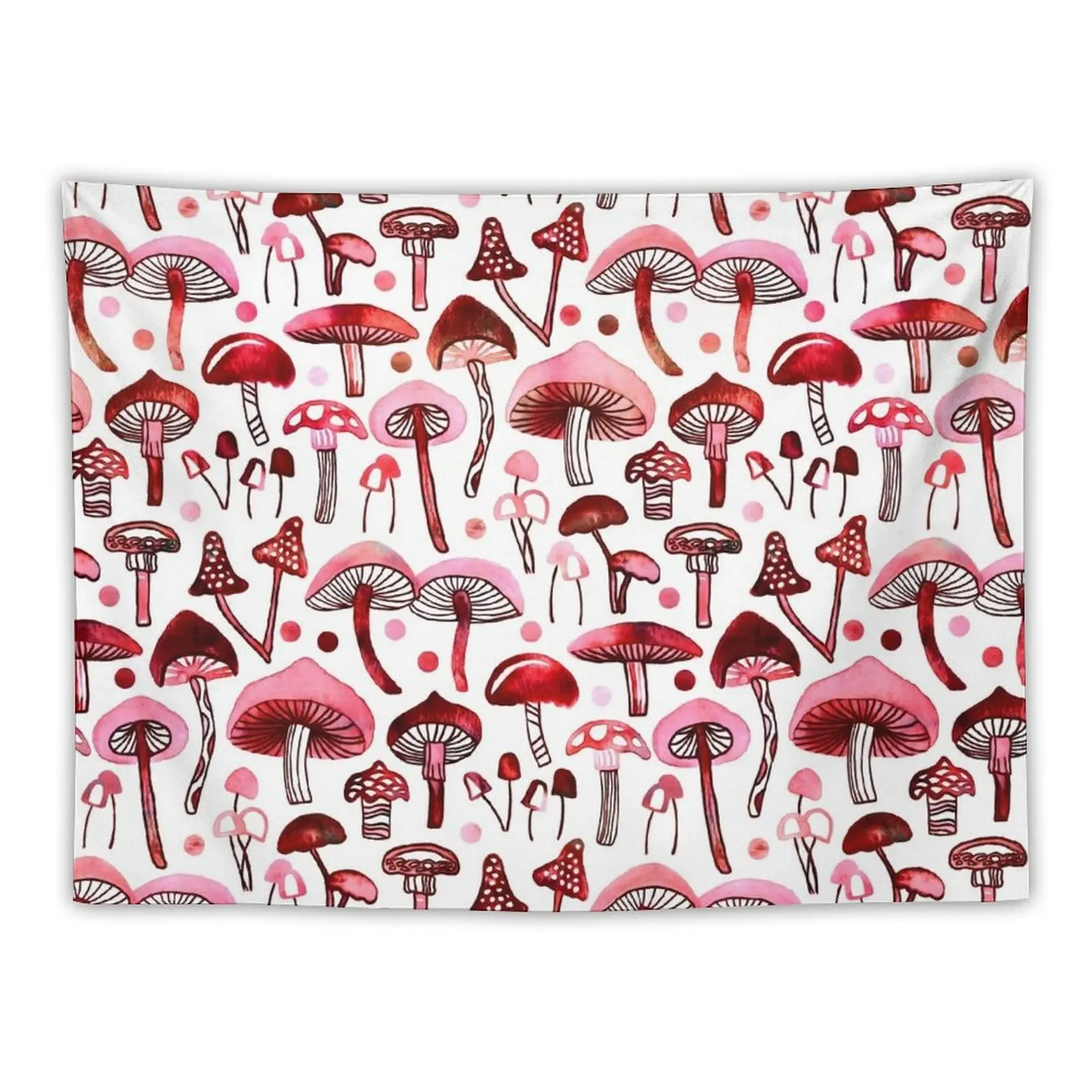

Pink Mushrooms Tapestry Wall Carpet Decoration Room
