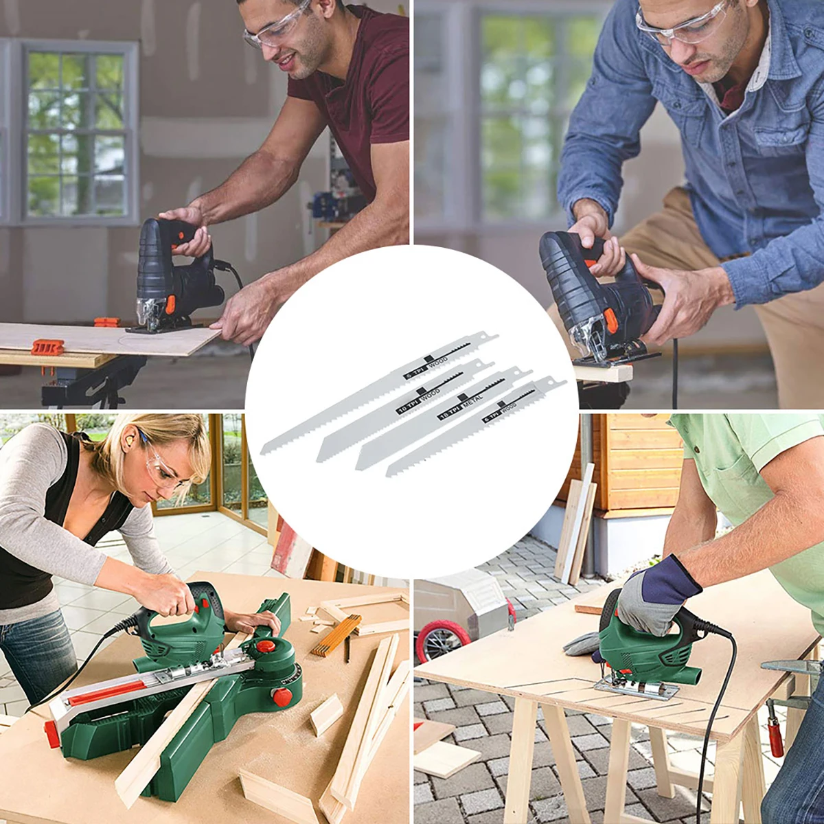 10Pcs Reciprocating Saw Blades Saber Saw Handsaw Multi Saw Blade For Wood Metal Plastic Pipe Cutting Power Tool Accessories 5