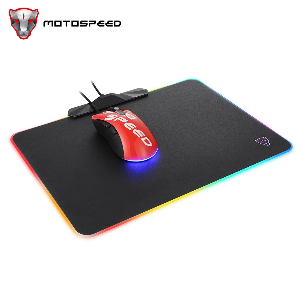 

Motospeed P98 Gaming Mouse Pad HD RGB Gamer Mousepads LED backlight adjustment Keyboard Pads Non-slip Luminous Desk MatLaptop