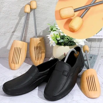 2Pcs/4Pcs Wooden Shoe Trees for Men Women Internal Support Shoes Tree Anti Deformation Stretcher Shaping Anti Wrinkle Shoe Lasts