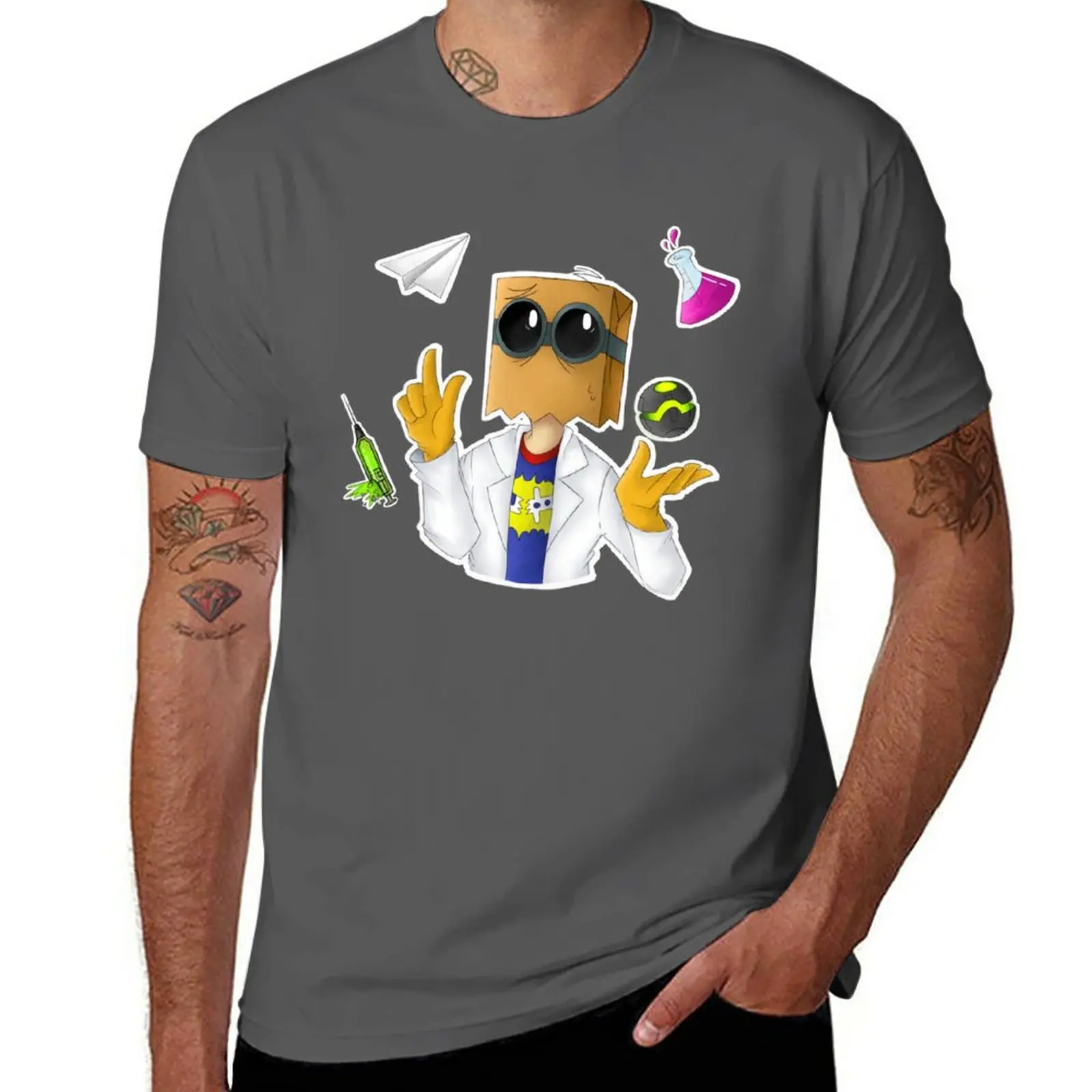 Dr Flug-T-Shirt Villainous Magliette Grafiche T-Shirt Pesante Da Uomo