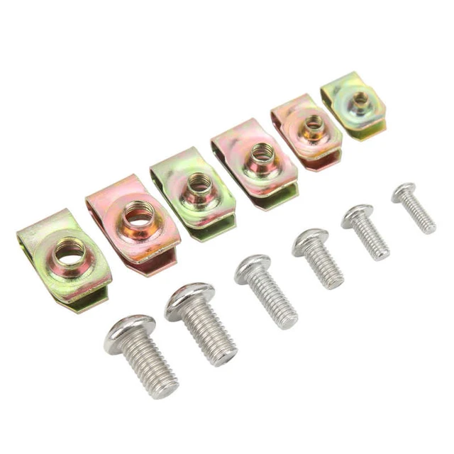 U Nut Screw Assortment U Nut Clip Kit Stainless Steel for Motorcycle for  Car - AliExpress