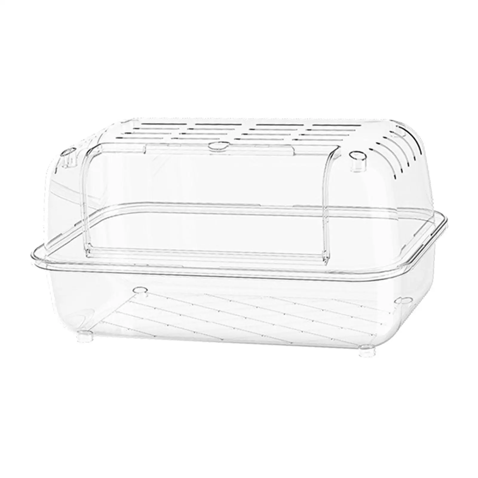 Acrylic Large Hamster Habitat Cage Portable Breathable Enclosure for Guinea Pig Rabbits Small Pets Room